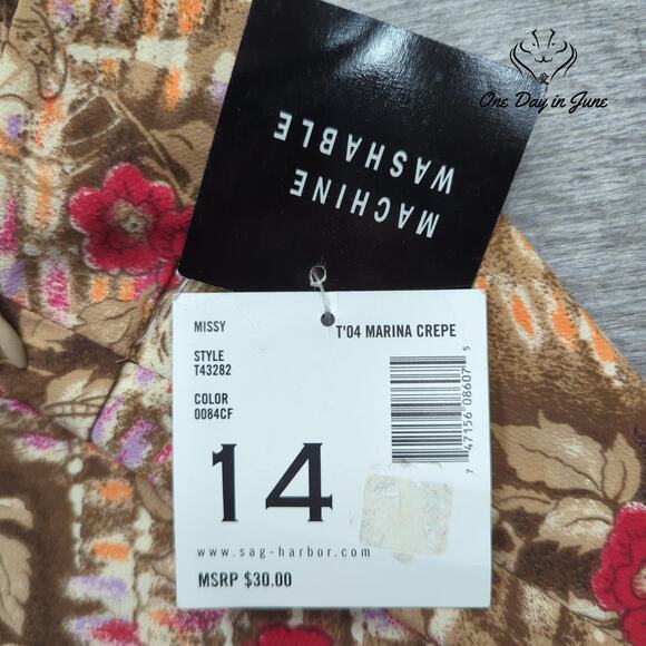 Sag Harbor A Line Knee Length Skirt Size 14 - Picture 2 of 5